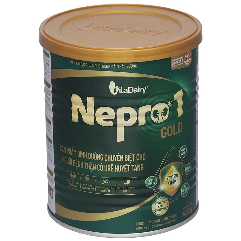 Sản phẩm dinh dưỡng chuyên biệt cho người bệnh thận có ure huyết tăng Nepro 1 gold - 1